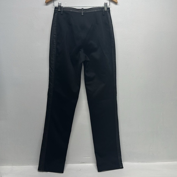 Harley Davidson Leather Pants Straight Leg Moto Pant Belt Loops Black Size 32 4 - Picture 5 of 9